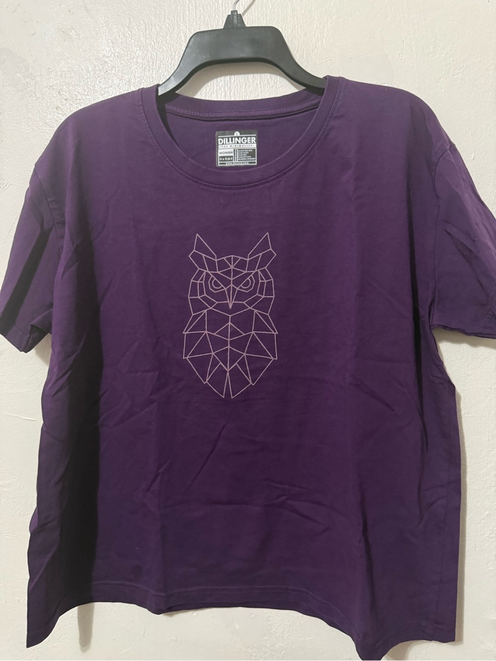 Dillinger Womens Purple owl graphic tee large #owl #graphictee #purple